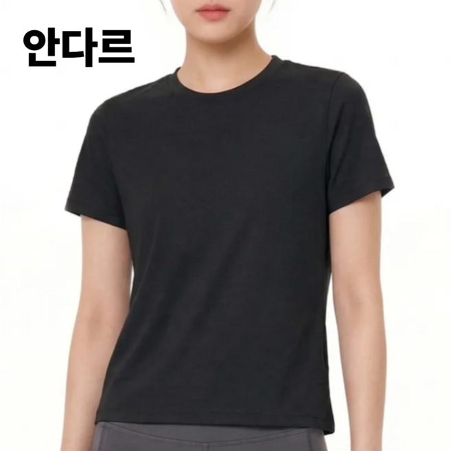 안다르 NEW 에어터치 반팔티셔츠 페이스 숏브리브 요가 필라테스
