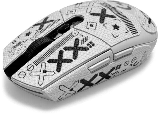 데테리아 로지텍 G304 게이밍 마우스 그립테이프 + 마우스피트 + 알코올스왑 세트, 1개, 클린 화이트