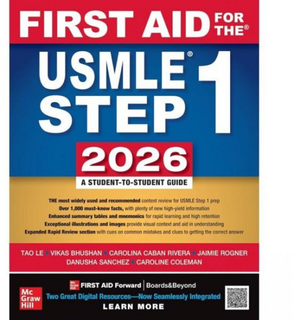 McGraw-Hill First Aid for the USMLE Step 1 2026 36E IE
