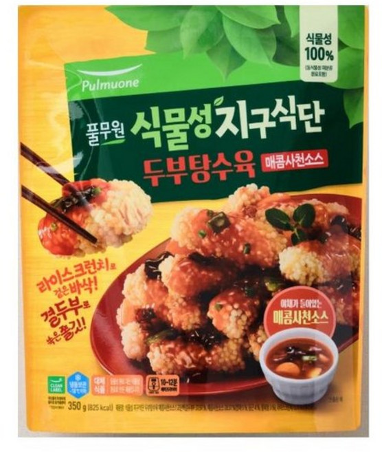 풀무원식품 두부탕수육 매콤사천소스, 350g, 9개