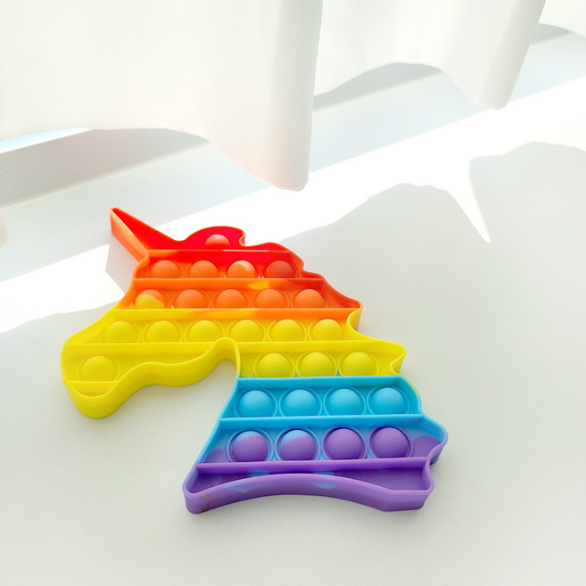 땡스땡스 무한반복 15종 푸쉬팝 팝잇 파빗 팟입 팟잇 푸시팝, 6. 컬러유니콘, 1개