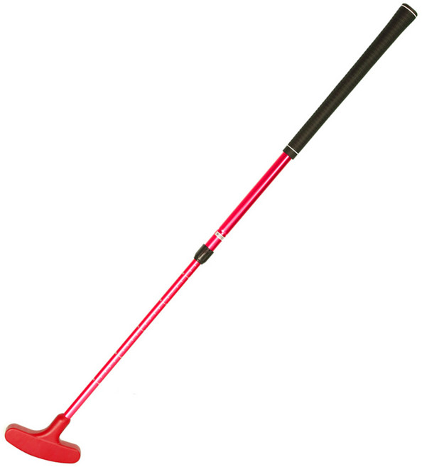 길이조절 퍼터 5세부터 성인 전연령 사용가능 좌타 우타 연습채, 레드, 90도