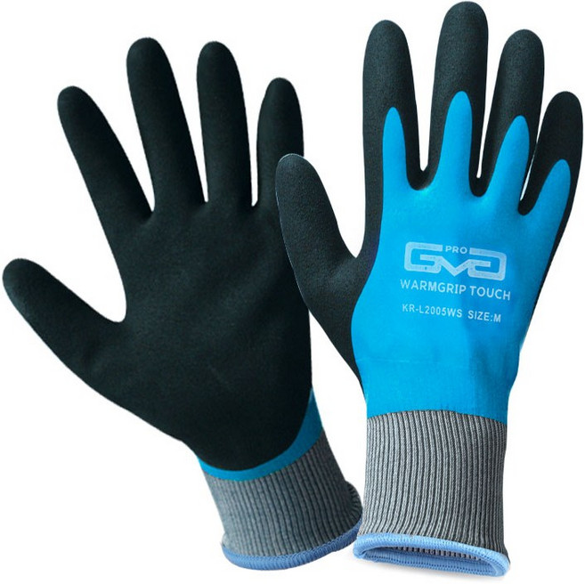 지엠지 웜그립 터치 방수 방한 안전장갑 L2005WS 5켤레, 1세트