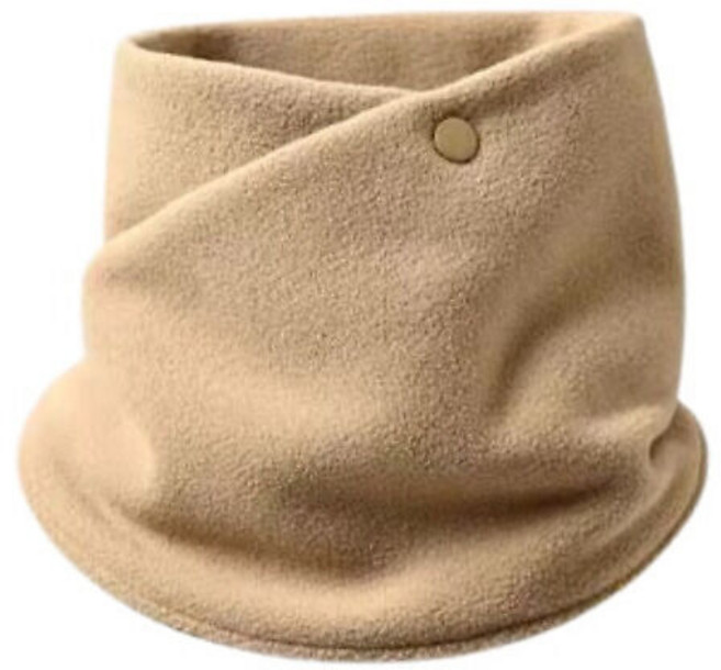 똑딱이 단추 넥워머 플리스 방한 기모