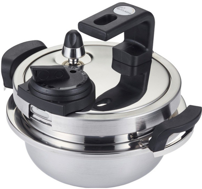 클래딘 통3중 인덕션 압력밥솥 3인용, 2.2L, 혼합색상, 1개