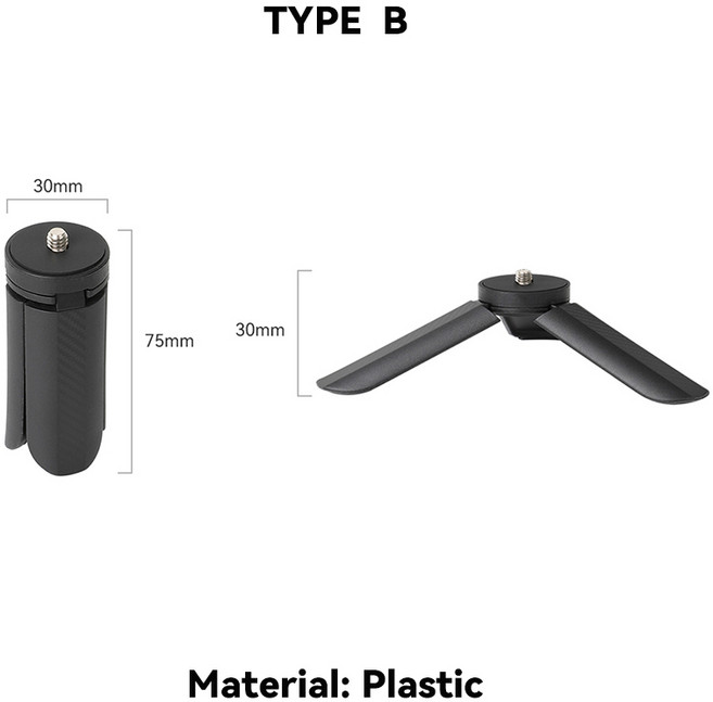 호환 OSMO Mobile 6/OM 5 삼각대 스탠드 미니 삼각대(DJI 7 7P 6 4 Pocket 3 Zhiyun Smooth Moza Feiyu용 1, 01 CHINA, 01 B