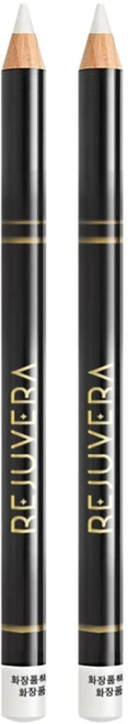 레쥬베라 초슬림 블랙아이라이너펜슬 1.15g 2개세트, 화이트, 2개 - 쿠팡