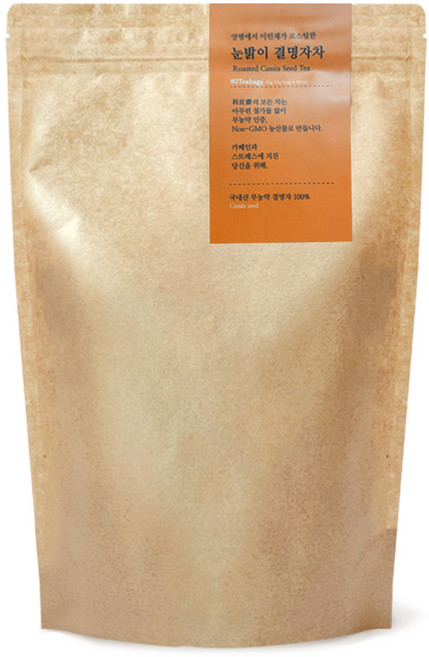 [이민재Tea] 결명자차 무카페인 | 국내산 결명자 100% | 생분해 티백, 80g, 40티백, 1개, 40개입