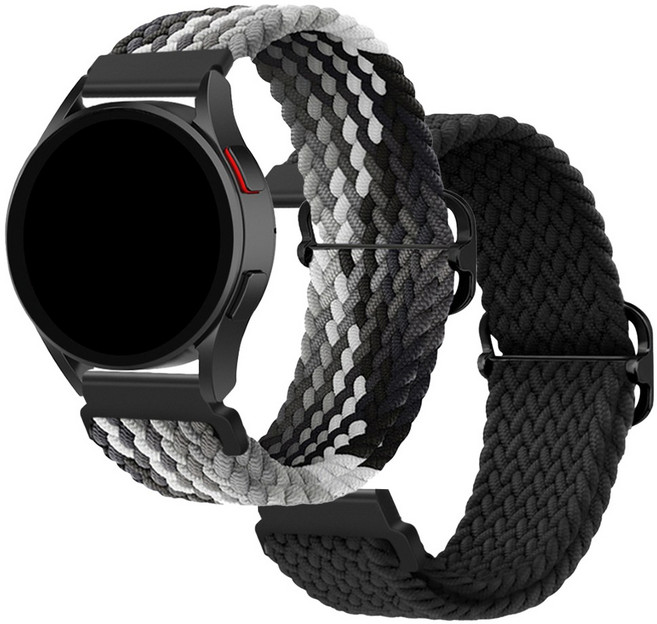 더조은셀러 2개세트 QCY 호환 버클 블레이드 솔로 루프 스트랩 밴드 시계줄 GT PRO GS2 GTS1080 SW300, 01_믹스블랙