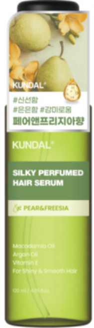 쿤달 실키 퍼퓸 헤어세럼120ml 페어프리지아, 단일구성, 1, 120ml