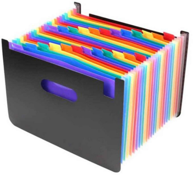 네이처스 파머 아코디언파일 대용량 정리용 A4 24포켓, 랜덤, 1개