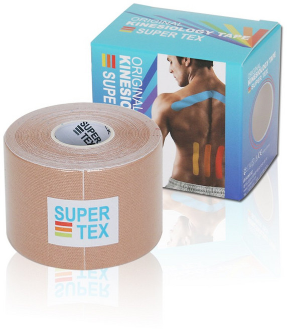 나사라 슈퍼텍스 스포츠테이프 키네시올로지 테이핑 5cm x 5m 베이지, 1개, 1개입