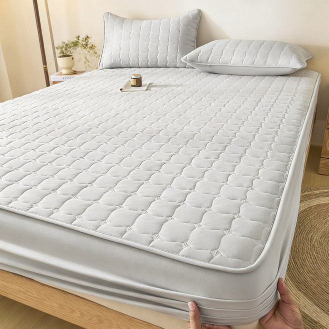 THE BLOOMING방수 및 방뇨 누빔 밴드형 매트리스 침대커버 매트리스커버