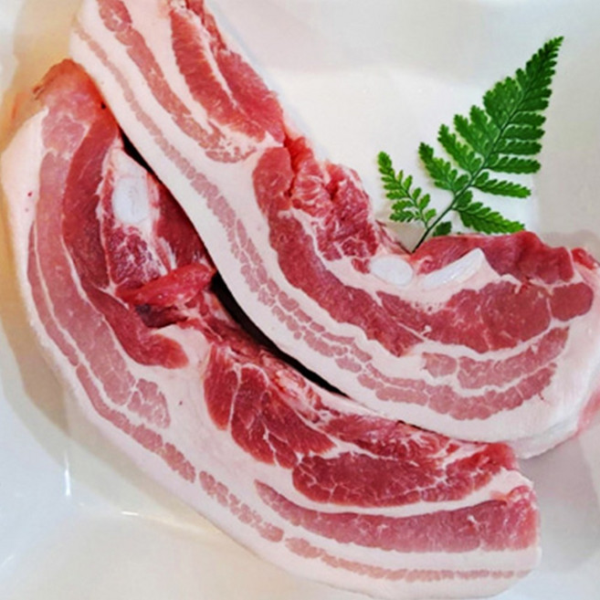 두께 통삼겹살 500g 칠레산 수입산 통바베큐 에어프라이어 수육용 스테이크, 1.0cm, 1개