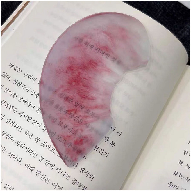 북마크 과일 책갈피 반투명 북클립, 3개, 복숭아