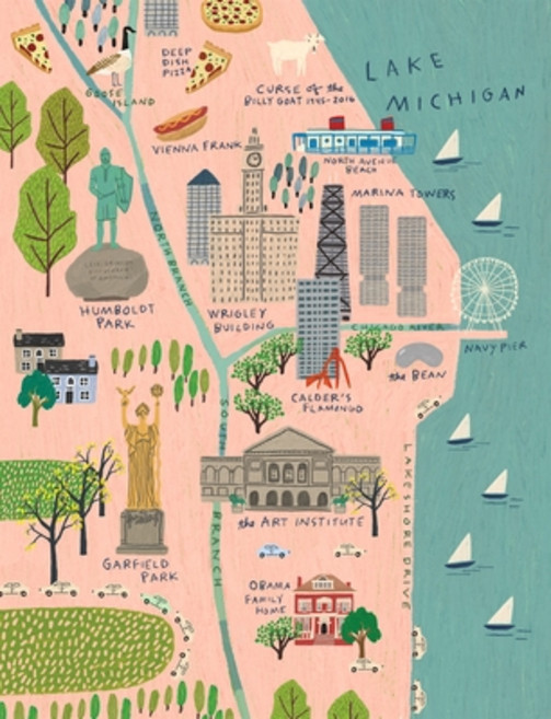 Windy City: Blank Journal Paperback, Yellow Pear Press, English, 9781642503876