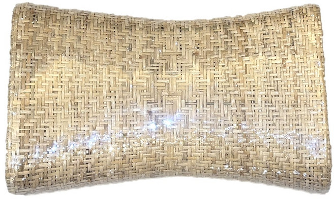 簡單生活館 傳統手工編織藤枕 涼蓆枕頭 夏季清涼 23x10x36公分, 單色, 1件