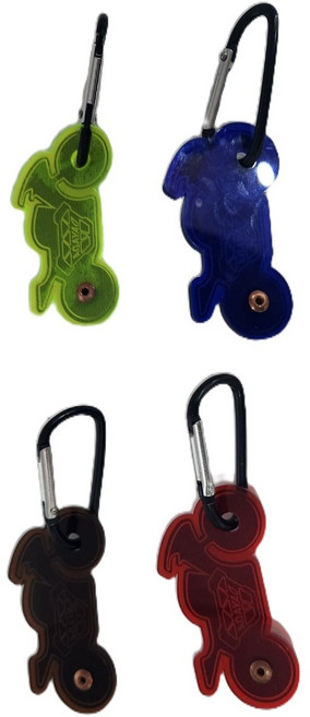 오토바이 배달대행 자석고리 아크릴오토바이 자석고리, 파랑.브라운.레드.형광