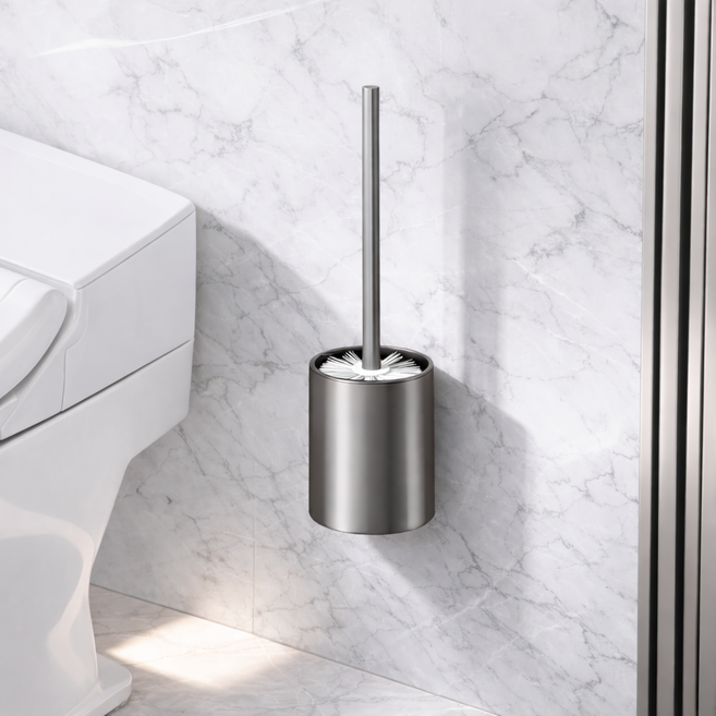 보넬티 위생보관 깔끔청소 변기솔, 그레이, 1개