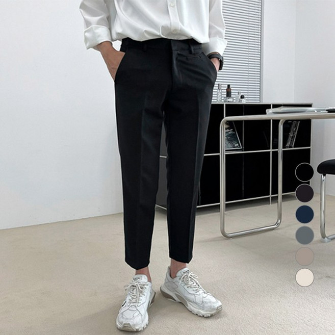 콘피아르 남성용 옆밴딩 9부 슬랙스 TC6113