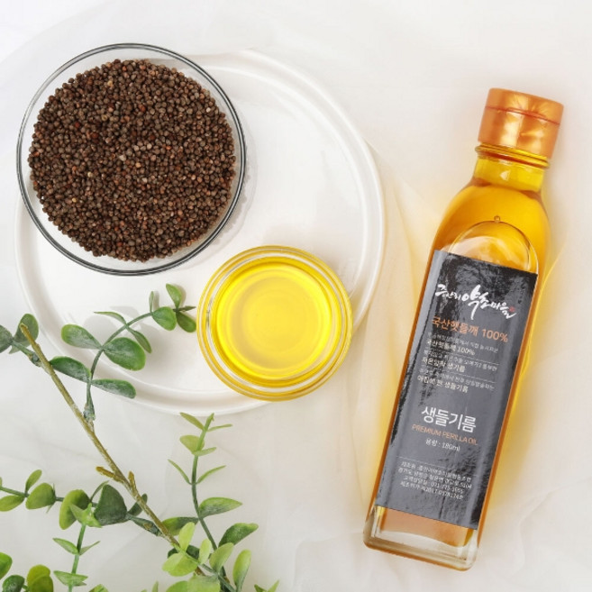 증안리약초마을 국산 저온압착 생들기름180ml, 1개, 180ml
