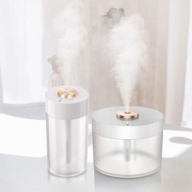 골드무드등 휴대용 탁상용 독서실 미니가습기 충전식, SKH-301핑크(780ml)