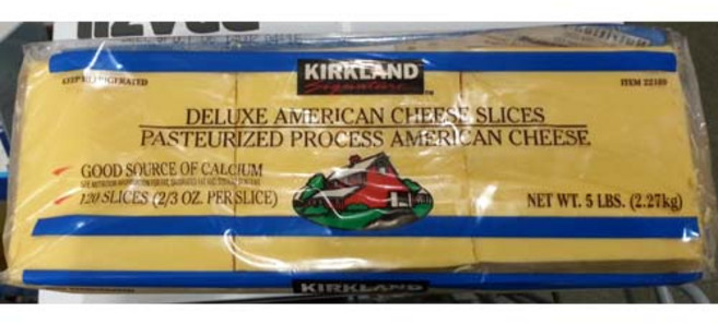 커클랜드 시그니처 시그니춰 아메리칸 치즈, 1개, 2.27kg