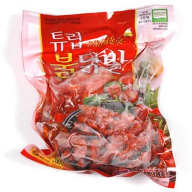 제이미트 국내산 숯불 신튜립불닭발 들마루, 280g, 5개