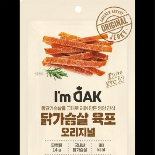 닭가슴살 육포 오리지널 30G 아임닭, 1개