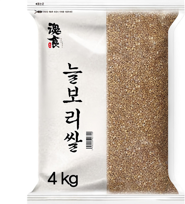 혼식 국산 늘보리쌀, 4kg, 1개