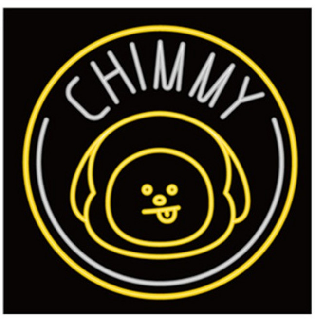 BTS BT21 와펜 치미 보석십자수 캔버스 25x25cm, 없음