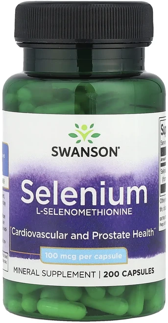 Swanson 셀레늄 100mcg 캡슐 200정, Swanson 셀레늄 100mcg 캡슐 ..., 1개 - 쿠팡