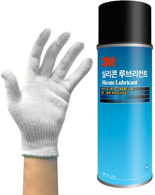 3M 실리콘 루브리컨트 방청제 윤활유 녹방지 구리스 그리스 소음 억제 스프레이, 1세트
