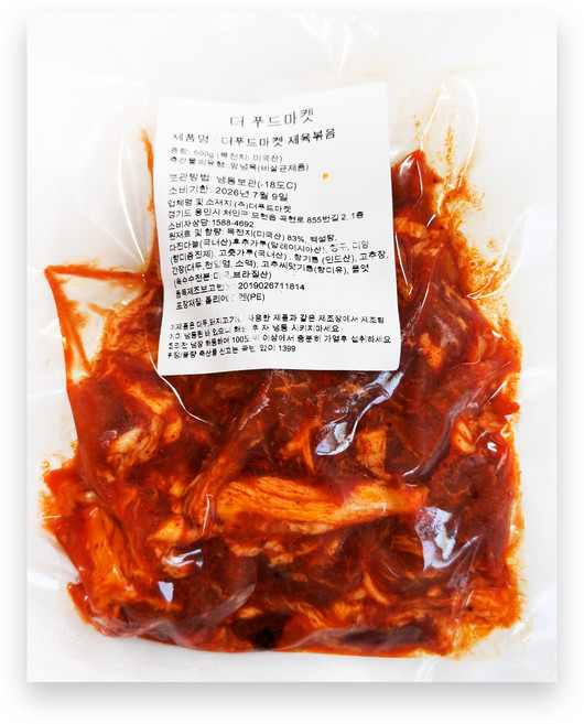 도감푸드 고추장제육볶음 더푸드마켓제육볶음 500g, 더푸드마켓 고추장 제육볶음 500g, 1개