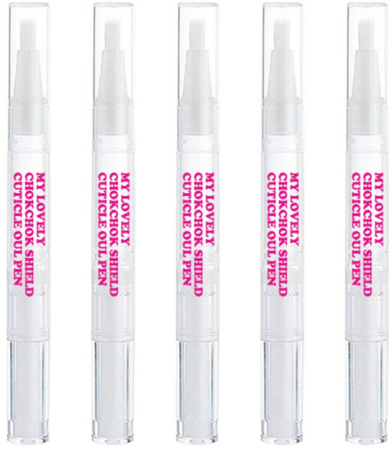 국산 촉촉 핑크 큐티클 오일펜, 5개, 2.5ml