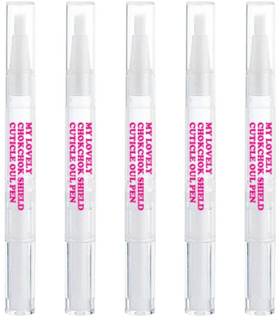 국산 촉촉 핑크 큐티클 오일펜, 5개, 2.5ml - 쿠팡