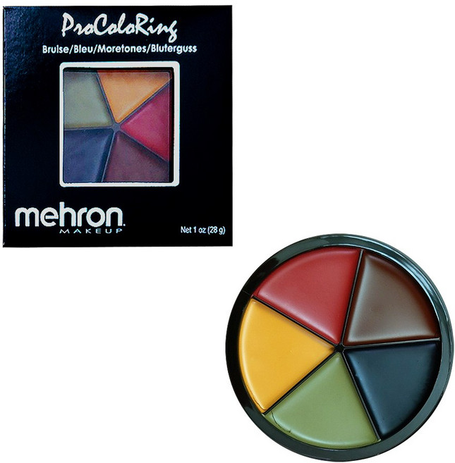 할로윈 특수분장 멍분장용 mehron 5색 프로컬러링 28g, 1개