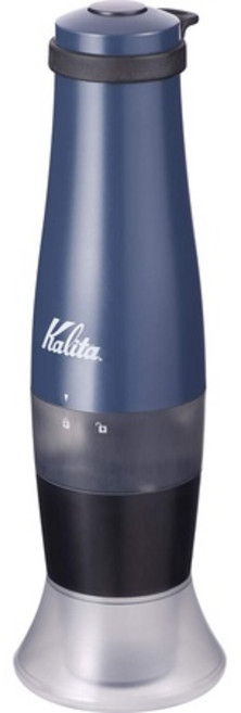 Kalita 攜帶式電動磨豆機 陶瓷刀慢磨 G15 (電池式), 1個, 深藍