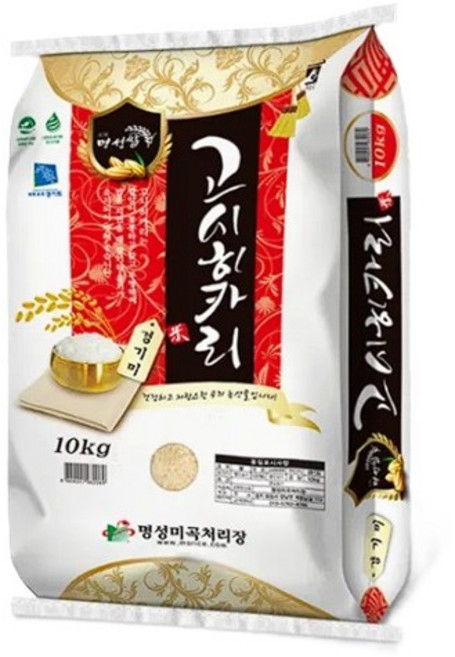 명성쌀 경기미 고시히카리, 10kg, 1개, 특등급