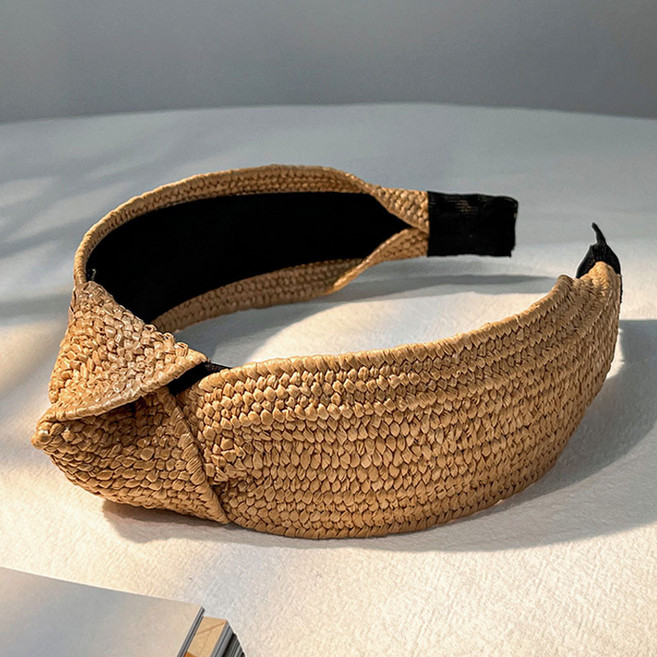 여성 라탄 동남아 휴양지 휴가 썸머 헤어밴드 머리띠