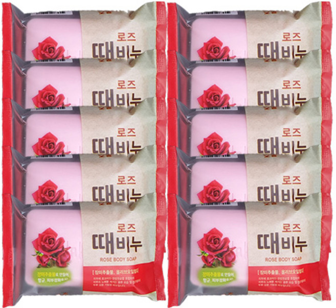 태광유통 장미 때 비누, 10개입, 150g