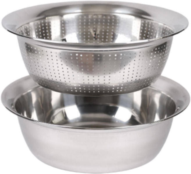 퀸센스 스테인레스 멀티 바스켓 2종 세트, 1세트