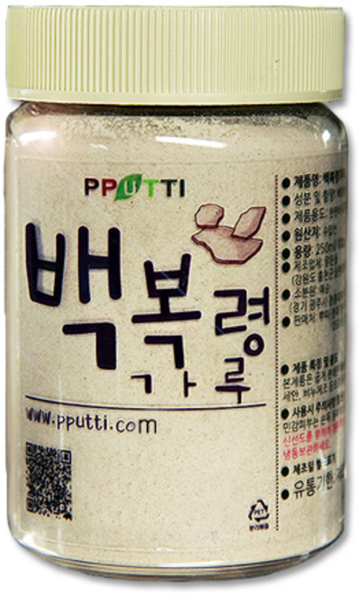 뿌띠 백복령가루 곡물팩 한방팩, 110g, 1개