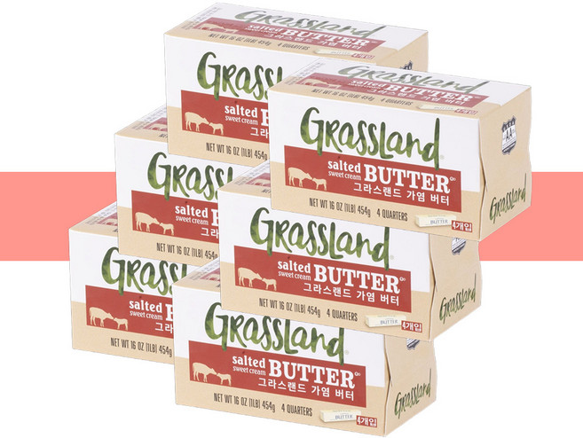 그라스랜드 가염버터 454g 글라스랜드, 6개