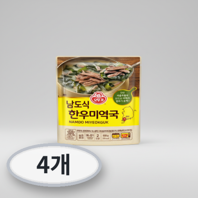 오뚜기 남도식 한우미역국, 500g