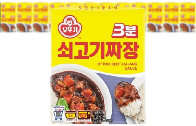 오뚜기 3분 쇠고기짜장, 24개, 200g
