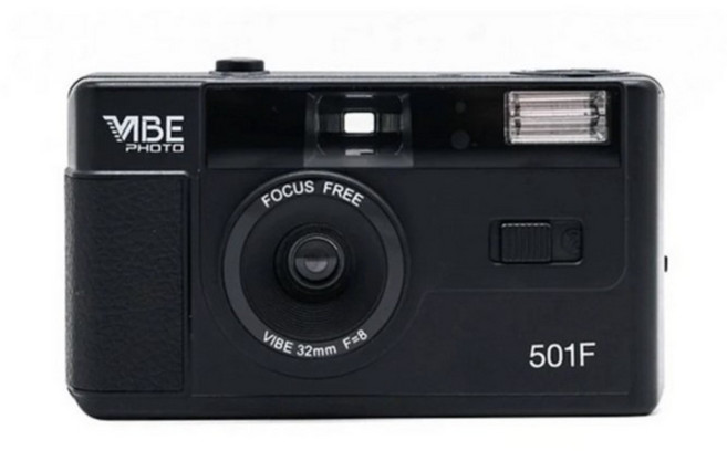 VIBE 501F 底片相機 復古經典, 經典黑-black (贈電池),我不需加購, 1個