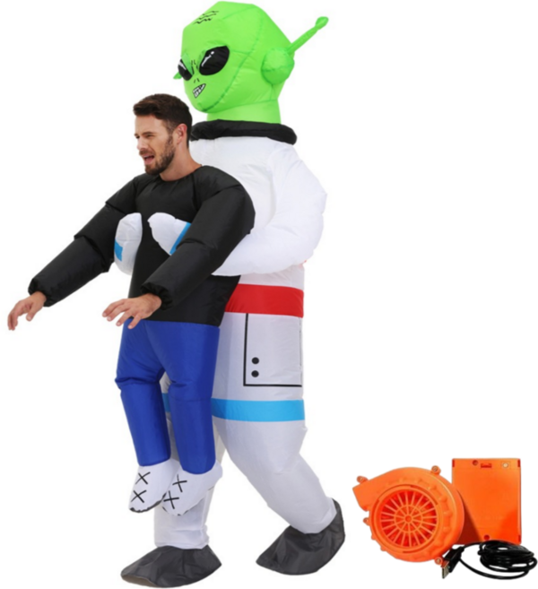 더루비샵 에어슈트 할로윈 코스프레의상 공룡풍선옷, 1개, L(키150-190) 우주외계인 에어슈트