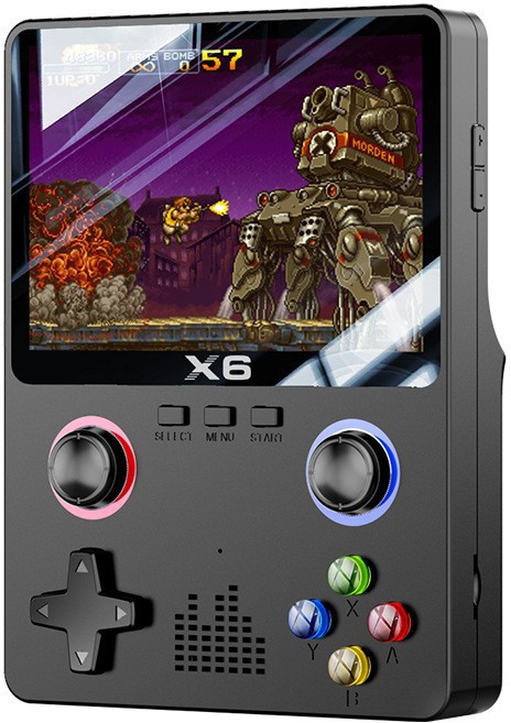 SorJar 미니게임기 오락실 레트로 고전게임 더블 로커 게임기, 블랙