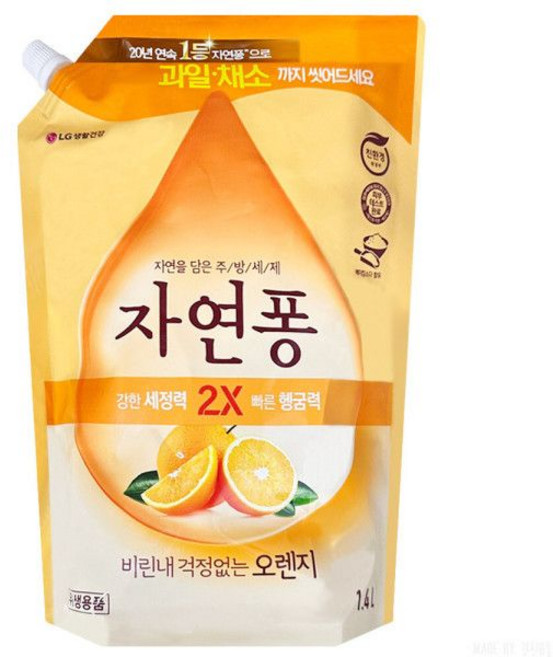 자연퐁 비린내 걱정없는 오렌지 1.4L. x 10개(1BOX)